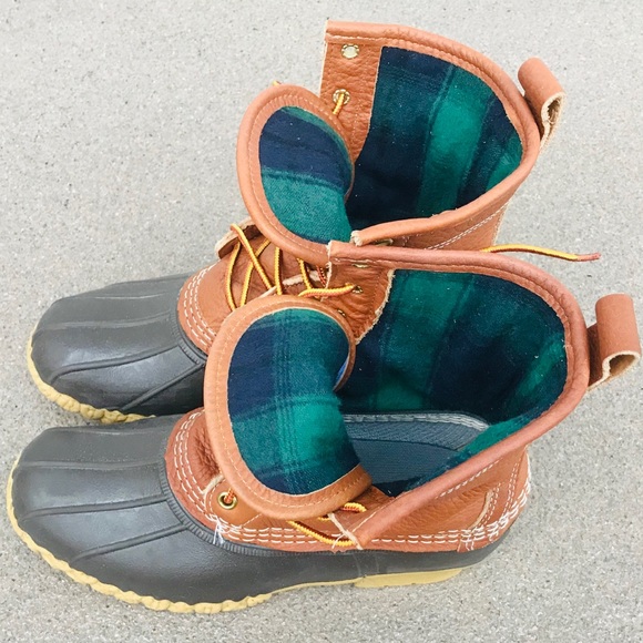 flannel lined bean boots